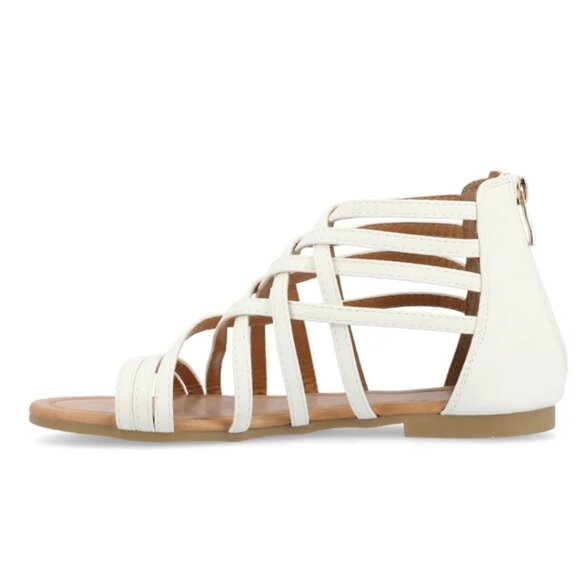 Journee Womens Hanni Gladiator Flat Sandals Size 7.5M - Picture 2 of 7